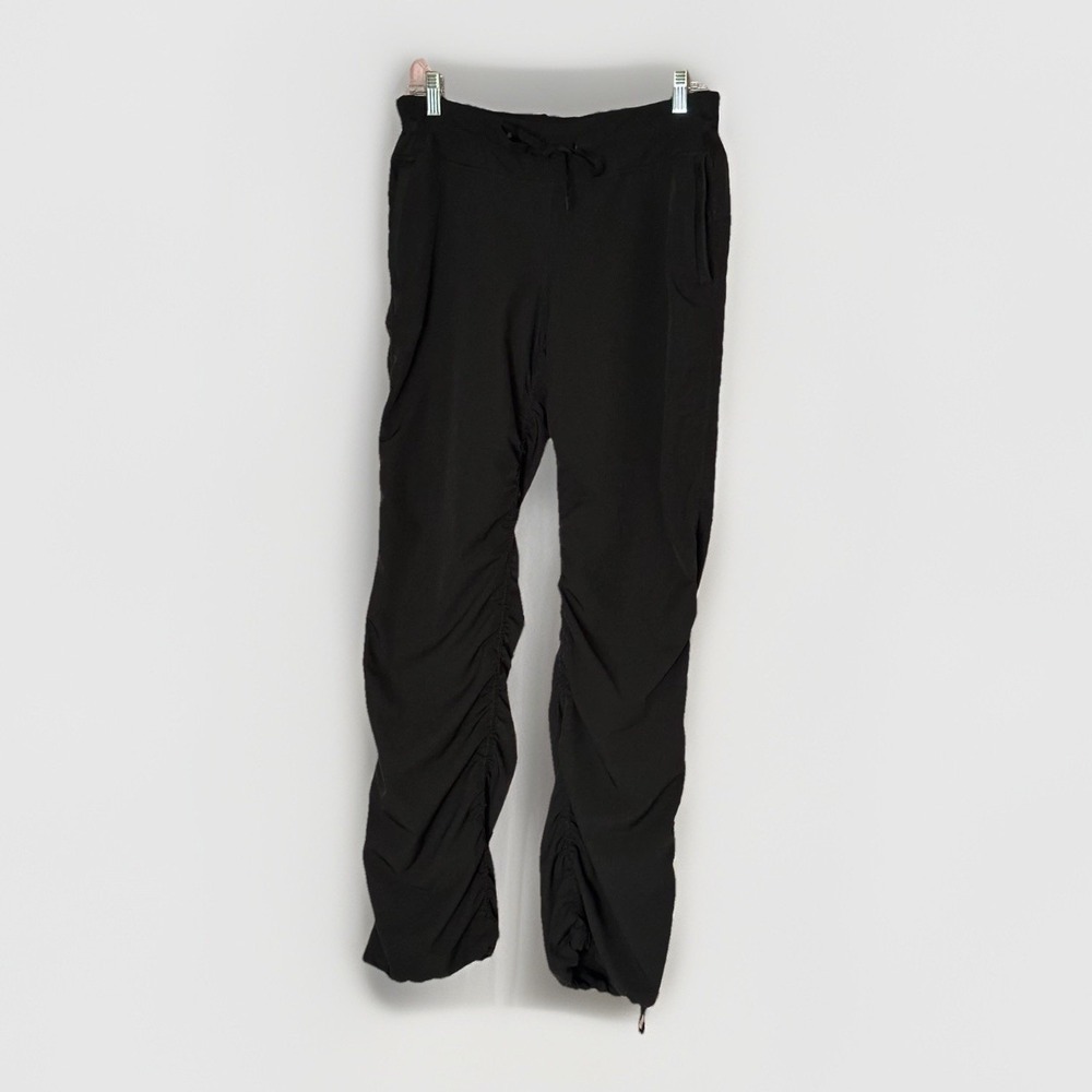 Black Jogger Pants Women Medium‎ Pull On Hiking Dance Athleisure 31x31